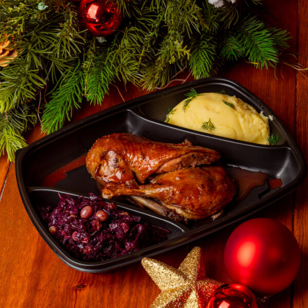 Pół kaczki z modrą kapustą